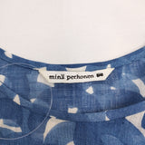mina perhonen aalto リネンワンピース ドレス サイズ36 定価52000円 ss3074 ワンピース ブルー レディース ミナペルホネン【中古】6-0515S◎
