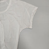 ZUCCa ZU21JJ242 コットン 断ち切り 製品染め 半袖Ｔシャツ カットソー ホワイト レディース ズッカ【中古】6-0615S∞