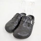 BIRKENSTOCK footprints ボストン キルティング キルテッドアッパー サイズ37 サンダル ブラック レディース ビルケンシュトックフットプリンツ【中古】6-0605G◎