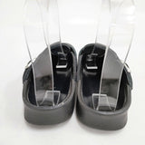 BIRKENSTOCK footprints ボストン キルティング キルテッドアッパー サイズ37 サンダル ブラック レディース ビルケンシュトックフットプリンツ【中古】6-0605G◎