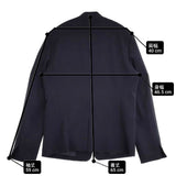 BEAUTY&YOUTH UNITED ARROWS WEB限定 ダブルクロス カラーレス ジャケット 定価20900円 テーラードジャケット ネイビー レディース ビューティアンドユース【中古】6-0513M∞