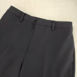 BEAUTY&YOUTH UNITED ARROWS WEB限定 ダブルクロス テーパード パンツ 1614-144-5967 スラックス パンツ ネイビー レディース ビューティアンドユース【中古】6-0513G∞