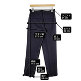 BEAUTY&YOUTH UNITED ARROWS WEB限定 ダブルクロス テーパード パンツ 1614-144-5967 スラックス パンツ ネイビー レディース ビューティアンドユース【中古】6-0513G∞
