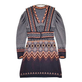 Mame Kurogouchi Fair Isle Knitted Dress ニットドレス 定価75900円 MM22FWKN027 ワンピース グレー レディース マメクロゴウチ【中古】6-0513M∞