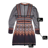 Mame Kurogouchi Fair Isle Knitted Dress ニットドレス 定価75900円 MM22FWKN027 ワンピース グレー レディース マメクロゴウチ【中古】6-0513M∞