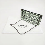 BAO BAO ISSEY MIYAKE メタリックチェーンショルダーバッグ BB31-AG123 ライトグリーン レディース バオバオイッセイミヤケ【中古】6-0401G♪
