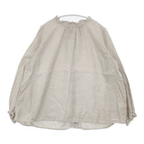 nest Robe 01175-1112-44 リネン 2way ブラウス シャツ ベージュ レディース ネストローブ【中古】6-0507M∞