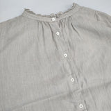 nest Robe 01175-1112-44 リネン 2way ブラウス シャツ ベージュ レディース ネストローブ【中古】6-0507M∞