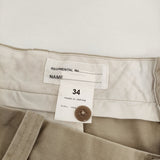 chimala for luxe UNISEX CROPPED CHINO サイズ34 JOURNAL STANDARD別注 定価31900円 チノパンツ 25SS ベージュ ユニセックス チマラ【中古】6-0401G♪