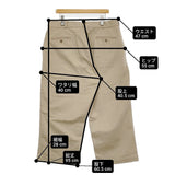 chimala for luxe UNISEX CROPPED CHINO サイズ34 JOURNAL STANDARD別注 定価31900円 チノパンツ 25SS ベージュ ユニセックス チマラ【中古】6-0401G♪