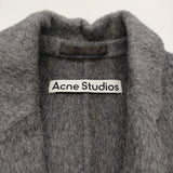 ACNE STUDIOS ウールアルパカチェスターコート サイズ32 チェスターコート グレー レディース アクネストゥディオズ【中古】6-0914T♪