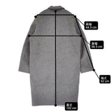 ACNE STUDIOS ウールアルパカチェスターコート サイズ32 チェスターコート グレー レディース アクネストゥディオズ【中古】6-0914T♪