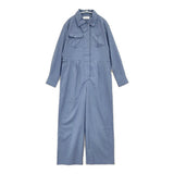 ATTISESSION 24SS スタンドカラー ジャンプスーツ 定価24200円 5626-699-0032 サイズ36 オールインワン ツナギ ミズイロ レディース【中古】6-0606G◎
