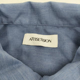 ATTISESSION 24SS スタンドカラー ジャンプスーツ 定価24200円 5626-699-0032 サイズ36 オールインワン ツナギ ミズイロ レディース【中古】6-0606G◎