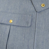 ATTISESSION 24SS スタンドカラー ジャンプスーツ 定価24200円 5626-699-0032 サイズ36 オールインワン ツナギ ミズイロ レディース【中古】6-0606G◎