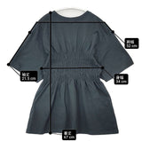 green label relaxing RUSSELL ATHLETIC 別注 シャーリングデザイン RCW-25113GL 半袖Ｔシャツ カットソー グレー レディース グリーンレーベルリラクシング【中古】6-0615S∞