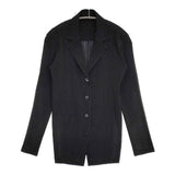 ISSEY MIYAKE プリーツ IM43FD431 ジャケット ブラック レディース イッセイミヤケ【中古】6-0513M∞