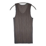 PLEATS PLEASE ISSEY MIYAKE PP05-JK001 プリーツ ノースリーブ サイズ4 カットソー グレー レディース プリーツプリーズ【中古】6-0515S◎