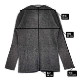 Plage Light Fur Midi カーディガン Vネック ウール混ファーニット カーディガン チャコールグレー レディース プラージュ【中古】6-0914T♪