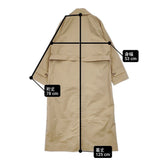 BRACTMENT ロングステンカラーコート 定価31900円 3625-144-1458 サイズ38 ステンカラーコート ベージュ レディース ブラクトメント【中古】6-0606G◎