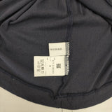 HUMAN WOMAN シアークルーカットソー コットン 長袖Ｔシャツ カットソー ロンＴ ネイビー レディース ヒューマンウーマン【中古】6-0507M∞
