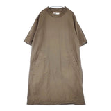 MHL. 595-0157502 DRY COTTON LINEN サイズ1 定価29700円 ワンピース ブラウン系 レディース エムエイチエル【中古】6-0507S∞