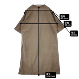 MHL. 595-0157502 DRY COTTON LINEN サイズ1 定価29700円 ワンピース ブラウン系 レディース エムエイチエル【中古】6-0507S∞