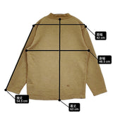 45R/45rpm 裏毛deレイヤードヨットの908Tシャツ カットソー 定価24200円 スウェット カーキ レディース フォーティーファイブアールピーエム【中古】6-0401T♪