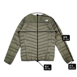 THE NORTH FACE サンダーラウンドネックジャケット サイズM NY81813 定価27500円 ダウンジャケット カーキ メンズ ザノースフェイス【中古】6-0328T♪
