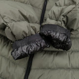 THE NORTH FACE サンダーラウンドネックジャケット サイズM NY81813 定価27500円 ダウンジャケット カーキ メンズ ザノースフェイス【中古】6-0328T♪