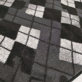 NOMARHYTHM TEXTILE ノーマリズムテキスタイル Argyle Open Collar Shirt アーガイルオープンカラーシャツ 定価30800円 長袖シャツ 2025 ブラック グレー メンズ【中古】6-0328T♪