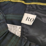 ROPE' ブラックウォッチ チェック サイズ36 センタープレス パンツ ネイビー グリーン レディース ロペ【中古】6-0606G◎