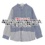 Pal'las Palace 格子と縞 PFSH-9498B コットン サイズ3 長袖シャツ ブルー ホワイト レディース パラスパレス【中古】6-0606G◎