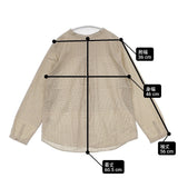 Pal'las Palace 格子と縞 ピンタック コットン サイズ3 チェック PFSH-9629D 長袖シャツ ベージュ ネイビー レディース パラスパレス【中古】6-0606G◎