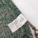Pal'las Palace ノースリーブニット コットン ベスト グリーン ベージュ レディース パラスパレス【中古】6-0907M∞