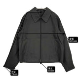 MARGARET HOWELL DENSE LINEN BLOUSON 定価64900円 578-4125003 ジャケット ブルゾン 24SS ブラック レディース マーガレットハウエル【中古】6-0520M∞