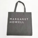 MARGARET HOWELL キャンバス ロゴ ショルダーバッグ トートバッグ ブラウン ユニセックス マーガレットハウエル【中古】6-0913G∞