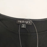 INDIVI 新品 25SS ペプラムインナートップス 定価7920円 サイズ5 タンクトップ ブラック レディース インディヴィ【中古】6-0515S◎
