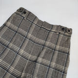 HUMAN WOMAN ウール チェック イージースラックス サイズSS パンツ ベージュ レディース ヒューマンウーマン【中古】6-1003T∞