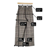 HUMAN WOMAN ウール チェック イージースラックス サイズSS パンツ ベージュ レディース ヒューマンウーマン【中古】6-1003T∞
