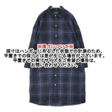 GYMPHLEX コットンネル チェックシャツワンピ ビエラ起毛 ワンピース ネイビー ブラック レディース ジムフレックス【中古】6-0917T∞