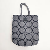 mina perhonen tambourine toast bag zs9997 刺繍 リネンコットン トートバッグ グレー レディース ミナペルホネン【中古】6-0810G∞