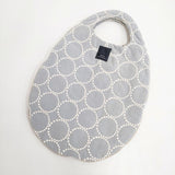 mina perhonen tambourine エッグバッグ vs9893 刺繍 トートバッグ グレー ホワイト レディース ミナペルホネン【中古】6-0810G∞