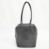 mormyrus GLOSS LEATHER TOTE グロスレザー トートバッグ（L）牛革 日本製 定価28600円 ボストンバッグ ブラック レディース モルミルス【中古】6-0331G◎