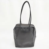 mormyrus GLOSS LEATHER TOTE グロスレザー トートバッグ（L）牛革 日本製 定価28600円 ボストンバッグ ブラック レディース モルミルス【中古】6-0331G◎