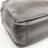 mormyrus GLOSS LEATHER TOTE グロスレザー トートバッグ（L）牛革 日本製 定価28600円 ボストンバッグ ブラック レディース モルミルス【中古】6-0331G◎