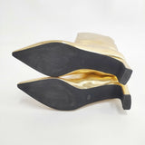 MAISON SPECIAL ポインテッドワイドロングブーツ メタリック 38.5サイズ 21232565501 ブーツ ゴールド レディース メゾンスペシャル【中古】6-1001T◎