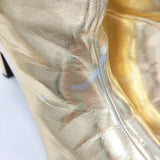 MAISON SPECIAL ポインテッドワイドロングブーツ メタリック 38.5サイズ 21232565501 ブーツ ゴールド レディース メゾンスペシャル【中古】6-1001T◎