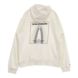salomon SALBOWGRAPHICHOODIE サイズM パーカー オフホワイト メンズ サロモン【中古】6-0711M∞