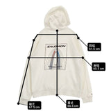 salomon SALBOWGRAPHICHOODIE サイズM パーカー オフホワイト メンズ サロモン【中古】6-0711M∞
